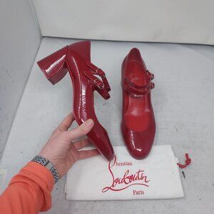 Christian Louboutin Red Miss Jane Leather Pump